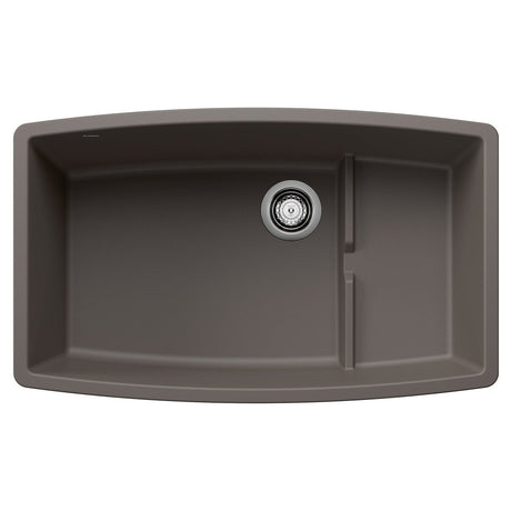 Blanco Performa 32 Inch Cascade Silgranit Undermount Kitchen Sink with Colander - BUILDMYPLACE