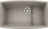 Blanco Performa 32 Inch Cascade Silgranit Undermount Kitchen Sink with Colander - BUILDMYPLACE