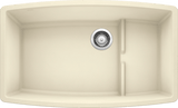 Blanco Performa 32 Inch Cascade Silgranit Undermount Kitchen Sink with Colander - BUILDMYPLACE