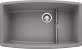 Blanco Performa 32 Inch Cascade Silgranit Undermount Kitchen Sink with Colander - BUILDMYPLACE