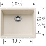 Blanco Precis 21 inch Single Bowl Undermount Kitchen Sink - BUILDMYPLACE