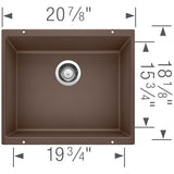Blanco Precis 21 inch Single Bowl Undermount Kitchen Sink - BUILDMYPLACE