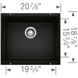 Blanco Precis 21 inch Single Bowl Undermount Kitchen Sink - BUILDMYPLACE