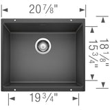 Blanco Precis 21 inch Single Bowl Undermount Kitchen Sink - BUILDMYPLACE
