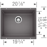 Blanco Precis 21 inch Single Bowl Undermount Kitchen Sink - BUILDMYPLACE
