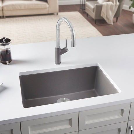Blanco Precis 27 inch Single Bowl Silgranit Undermount Kitchen Sink - BUILDMYPLACE