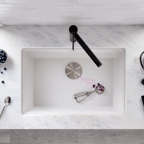 Blanco Precis 27 inch Single Bowl Silgranit Undermount Kitchen Sink - BUILDMYPLACE