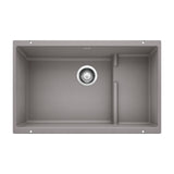 Blanco Precis 28 - 3/4 Inch Cascade Super Single Silgranit Undermount Kitchen Sink with Colander - BUILDMYPLACE