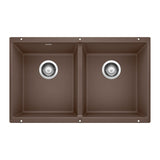Blanco Precis 29 - 3/4 Inch Equal Double Bowl Silgranit Undermount Kitchen Sink 50/50 - BUILDMYPLACE