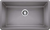 Blanco Precis 32 Inch Super Single Bowl Silgranit Undermount Kitchen Sink - BUILDMYPLACE
