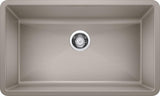 Blanco Precis 32 Inch Super Single Bowl Silgranit Undermount Kitchen Sink - BUILDMYPLACE