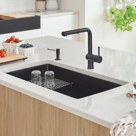 Blanco Precis 32 Inch Super Single Bowl Silgranit Undermount Kitchen Sink - BUILDMYPLACE