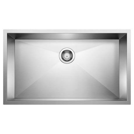 Blanco Precision 16" R0 Super Single Bowl Kitchen Sink - BUILDMYPLACE