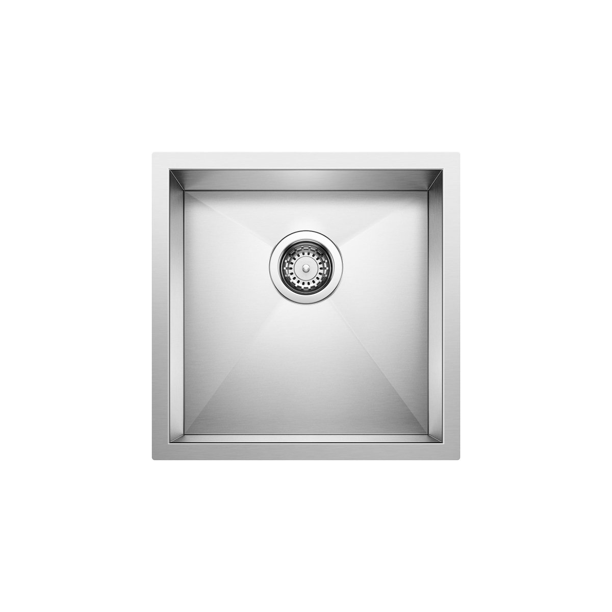 Blanco Precision 17 Inch R0 Undermount Stainless Steel Bar Sink in Satin Polished Finish - BUILDMYPLACE