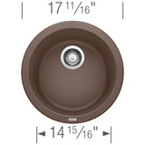 Blanco Rondo 18 Inch Dual Mount Drop - in & Granite Undermount Bar Sink - BUILDMYPLACE