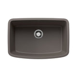 Blanco Valea 27 Inch Silgranit Single Bowl Undermount Kitchen Sink - BUILDMYPLACE
