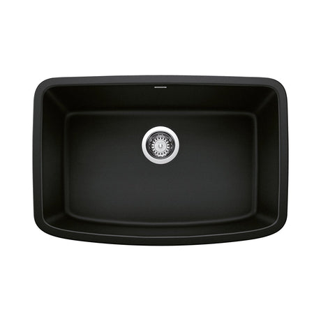 Blanco Valea 27 Inch Silgranit Single Bowl Undermount Kitchen Sink - BUILDMYPLACE