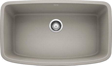 Blanco Valea 32 Inch Silgranit Super Single Bowl Undermount Kitchen Sink - BUILDMYPLACE