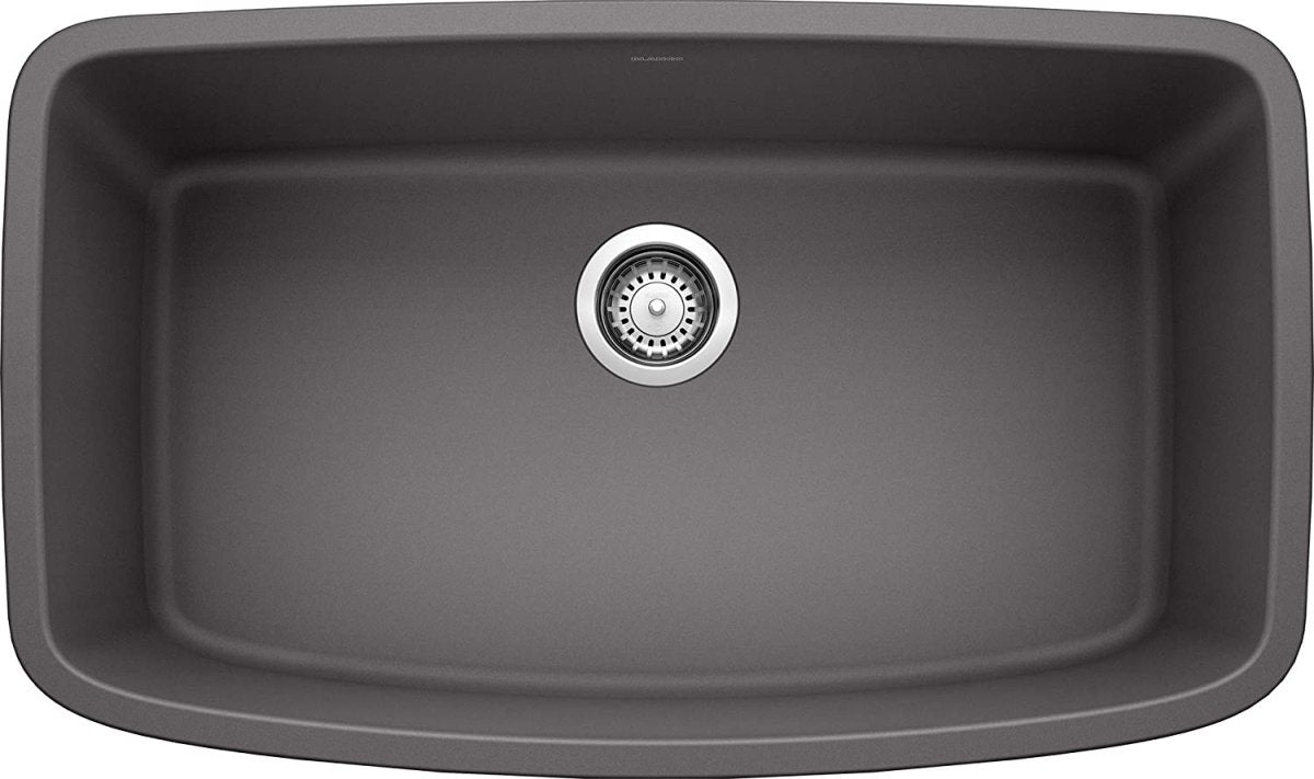 Blanco Valea 32 Inch Silgranit Super Single Bowl Undermount Kitchen Sink - BUILDMYPLACE