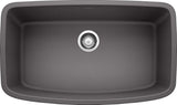 Blanco Valea 32 Inch Silgranit Super Single Bowl Undermount Kitchen Sink - BUILDMYPLACE