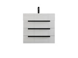 Blossom Floor Standing Bathroom Vanity With Sink Black Hardware & Frame - BUILDMYPLACE