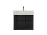 Blossom Floor Standing Bathroom Vanity With Sink Black Hardware & Frame - BUILDMYPLACE