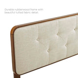 Bridgette Twin Wood Platform Bed With Angular Frame - BUILDMYPLACE