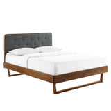 Bridgette Twin Wood Platform Bed With Angular Frame - BUILDMYPLACE