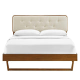 Bridgette Twin Wood Platform Bed With Angular Frame - BUILDMYPLACE