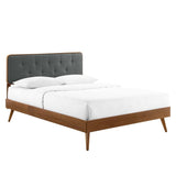 Bridgette Twin Wood Platform Bed With Splayed Legs - BUILDMYPLACE