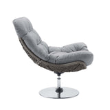 Brighton Wicker Rattan Outdoor Patio Swivel Lounge Chair - BUILDMYPLACE