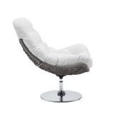 Brighton Wicker Rattan Outdoor Patio Swivel Lounge Chair - BUILDMYPLACE