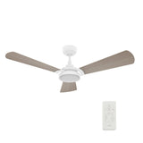 BRISA 52 inch 3 - Blade Smart Ceiling Fan with LED Light & Remote - LEDMyPlace