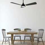 BRISA 52 inch 3 - Blade Smart Ceiling Fan with LED Light & Remote - LEDMyPlace