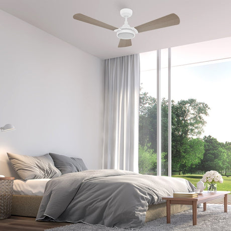 BRISA 52 inch 3 - Blade Smart Ceiling Fan with LED Light & Remote - LEDMyPlace