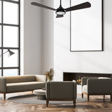 BRISA 52 inch 3 - Blade Smart Ceiling Fan with LED Light & Remote - LEDMyPlace