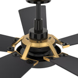 BRISA 52 inch 5 - Blade Smart Ceiling Fan with LED Light & Remote - LEDMyPlace