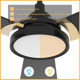 BRISA 56 inch 3 - Blade Smart Ceiling Fan with LED Light & Remote - LEDMyPlace