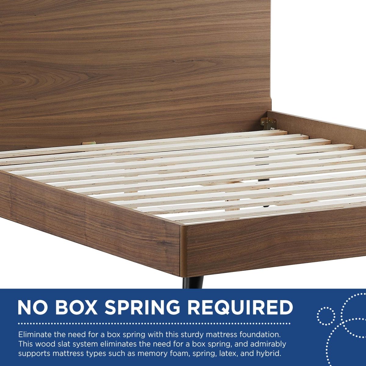 Bronwen Wood Platform Bed - BUILDMYPLACE