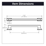 Brownstone Collection - Belwith Keeler - Appliance Pull, 12" C/C | B078830 - BUILDMYPLACE