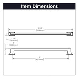 Brownstone Collection - Belwith Keeler - Appliance Pull, 18" C/C | B078831 - BUILDMYPLACE