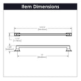 Brownstone Collection - Belwith Keeler - Pull, 12" C/C | B077465 - BUILDMYPLACE