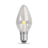 C7 LED Night Light Bulb, 7 Watt, Candelabra base, E12, 4000k - BUILDMYPLACE