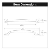 Cabinet Appliance Pull 12 Inch Center to Center - Refined Rustic Collection - BUILDMYPLACE