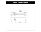 Cabinet Pull 3 - 3/4 Inch (96mm) Center to Center - Studio Collection - BUILDMYPLACE