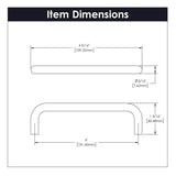 Cabinet Pull 4 Inch Center to Center in Matte Black - Wire Pulls Collection - BUILDMYPLACE