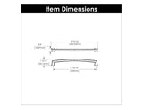 Cabinet Pull 8 - 13/16 Inch (224mm) Center to Center - Bridges Collection - BUILDMYPLACE
