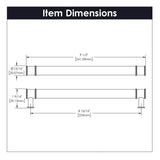 Cabinet Pull 8 - 13/16 Inch (224mm) Center to Center - Midway Collection - BUILDMYPLACE