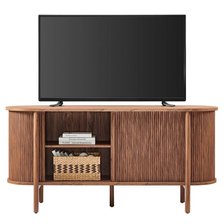 Cadence 63" Curved Sideboard - Walnut - BUILDMYPLACE