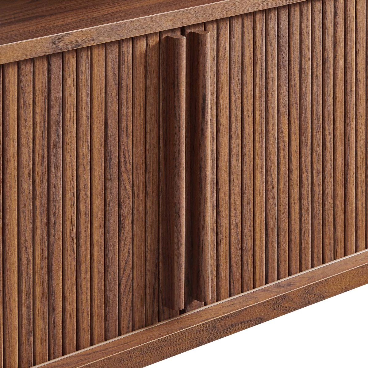 Cadence 71" Curved TV Stand - Walnut - BUILDMYPLACE